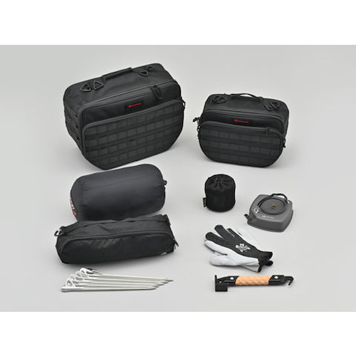 振り分けサイドバッグ DHS-44 左右セット 9L 18L - バイク