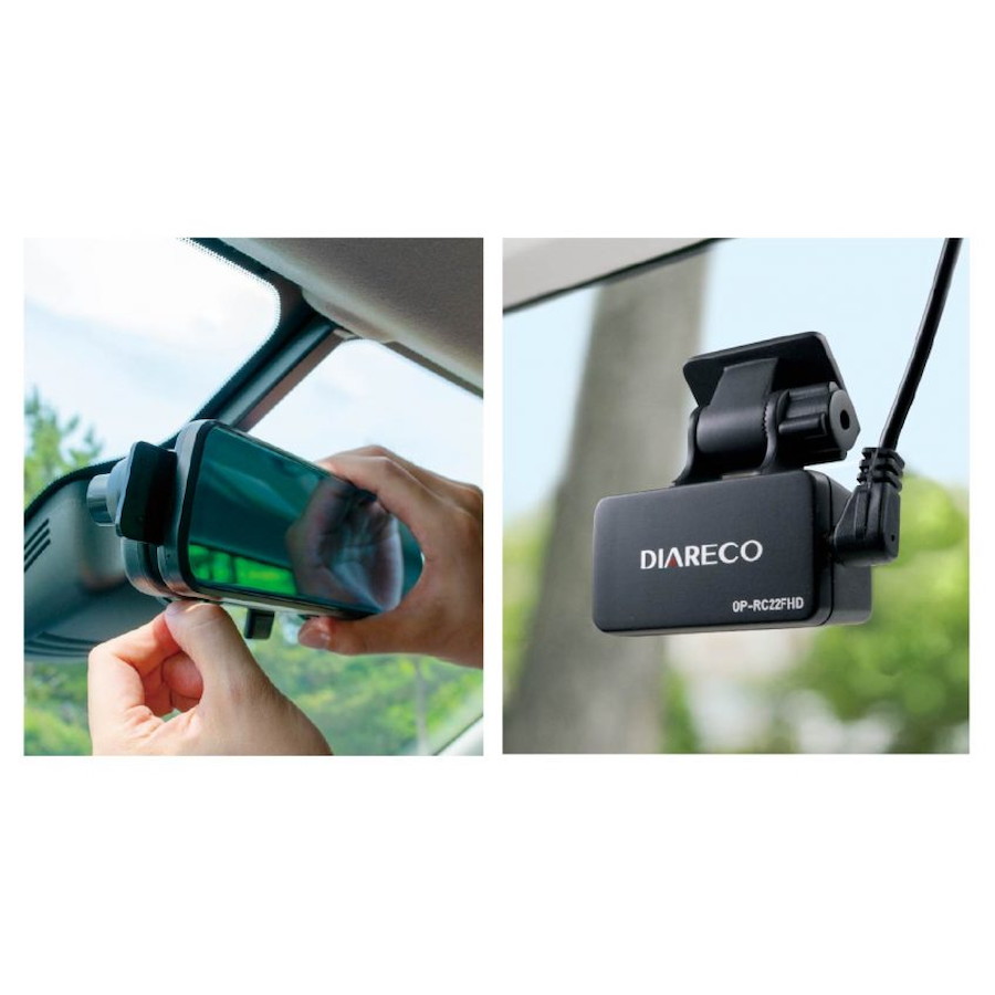 DIARECO ドライブレコーダー ルームミラータイプ - 自動車