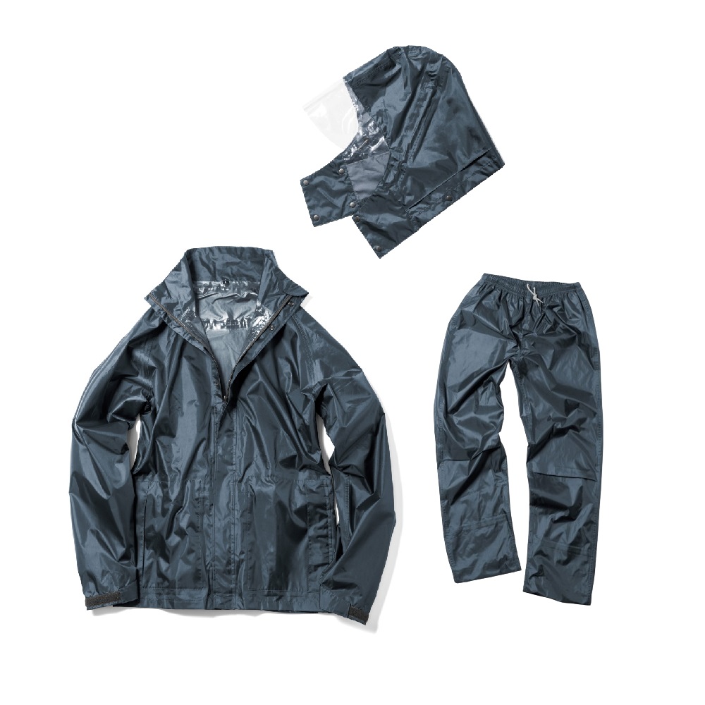 AS-5160 デュアルフィットレインスーツ ネイビー LL - バイク