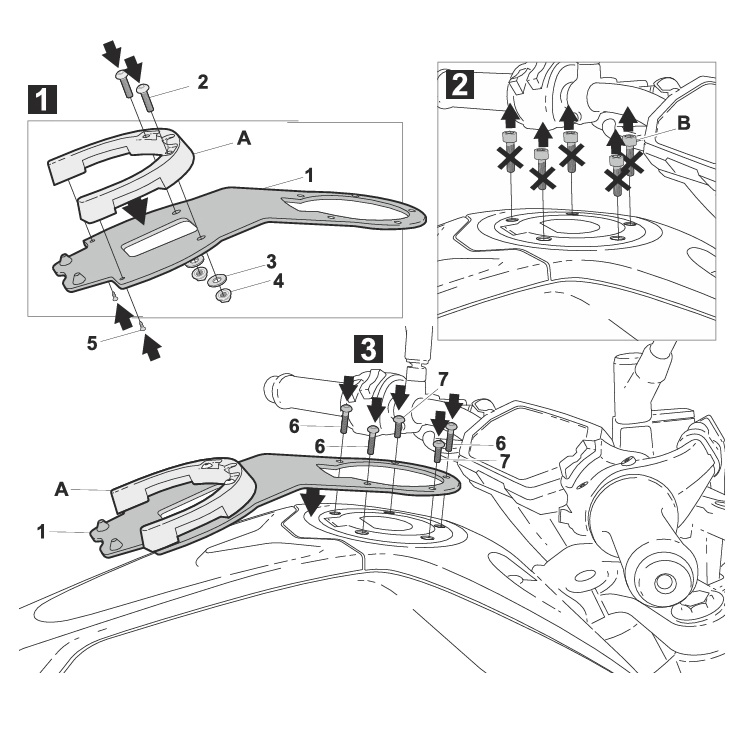 クリックシステムフィッティングキット Y011CS ヤマハ(MT-07) - バイク