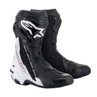 SUPERTECH-R BOOT ブラック/ホワイト 44(28.5cm) - バイク