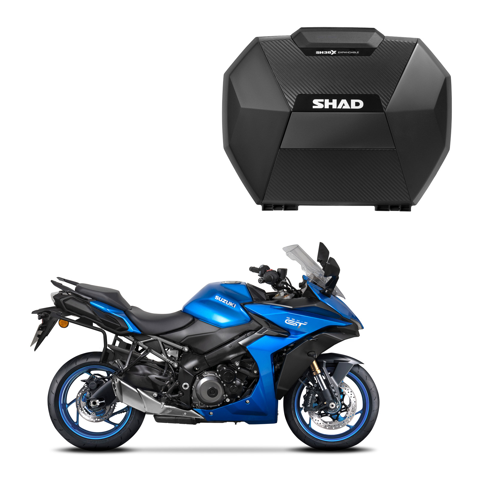 セット品】SH38X サイドケース カーボン+フィッティングキット GSX