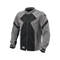 DJ-011 フルメッシュジャケット ブラック/レッド XL - バイク