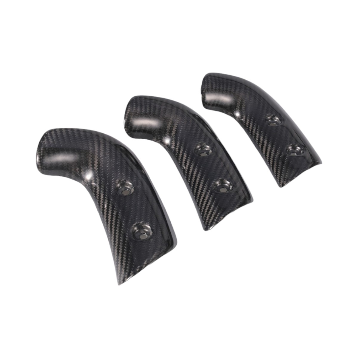 エキゾーストヒートガード ドライカーボン 綾織り/艶あり Rocket III R