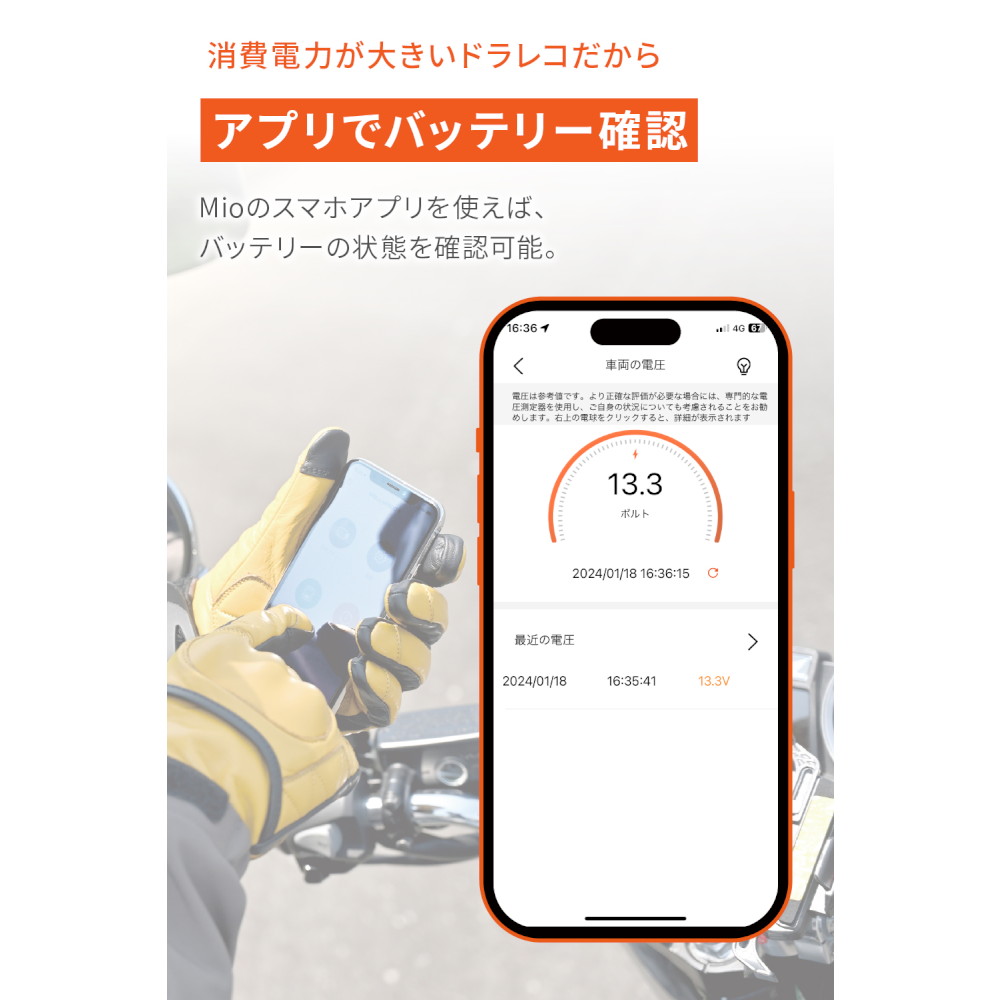 バイク専用ドライブレコーダー MiVue M802WD - バイク