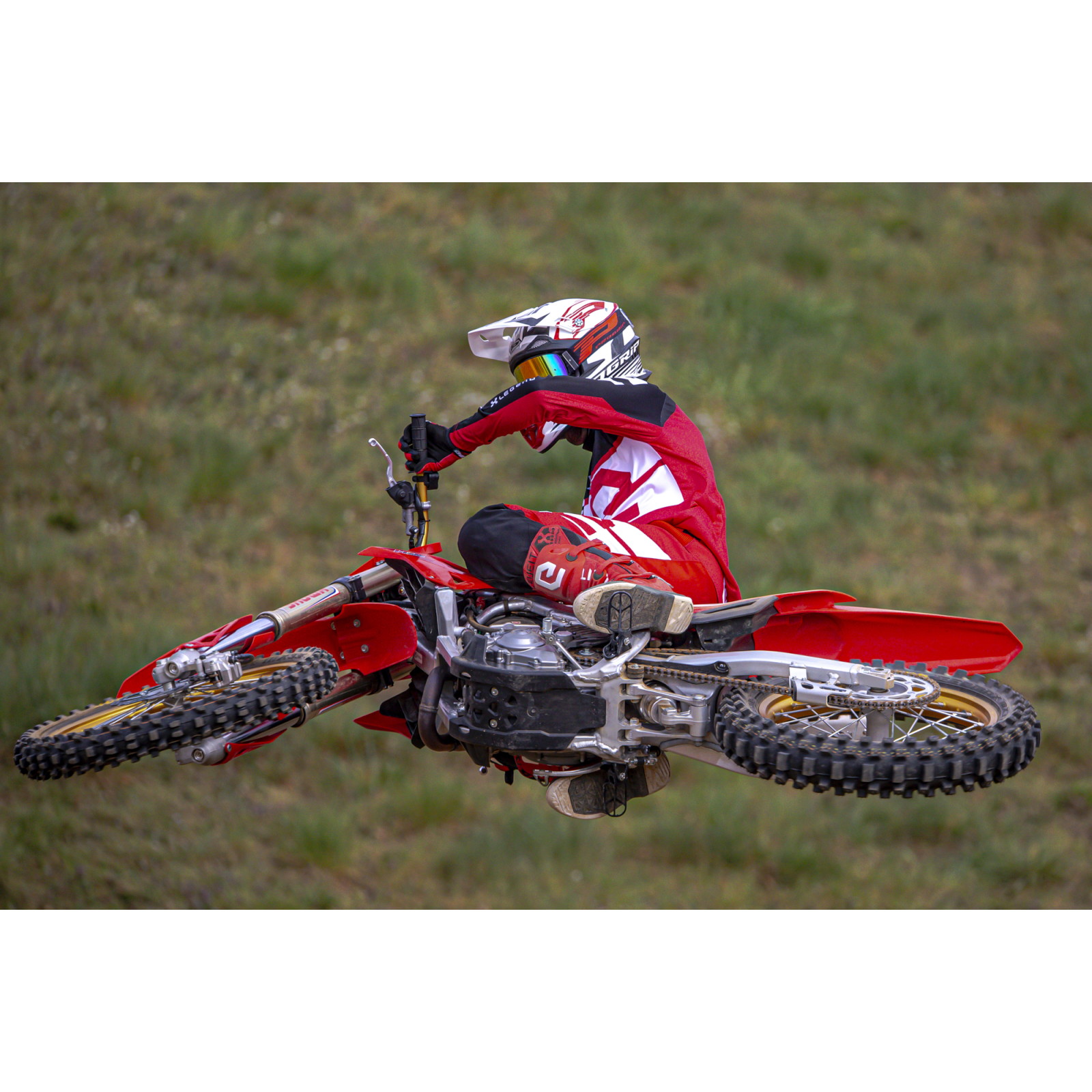 X レジェンド オフロードブーツ レッド 26.0cm - バイク