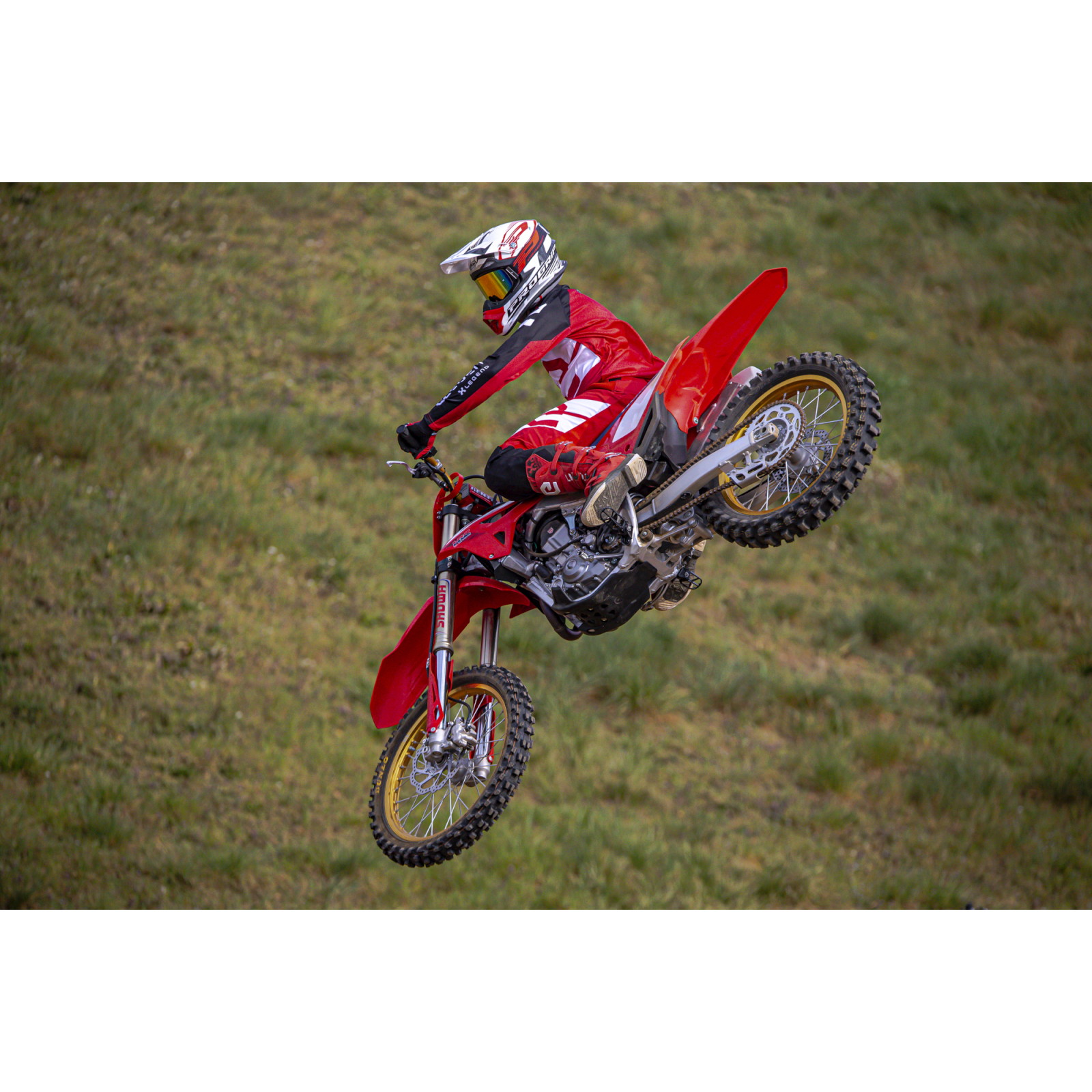 エレベイト　Xレジェンドブーツ　モトクロス　オフロードブーツ　モトクロスブーツ X レジェンド オフロードブーツ レッド 26.0cm - バイク