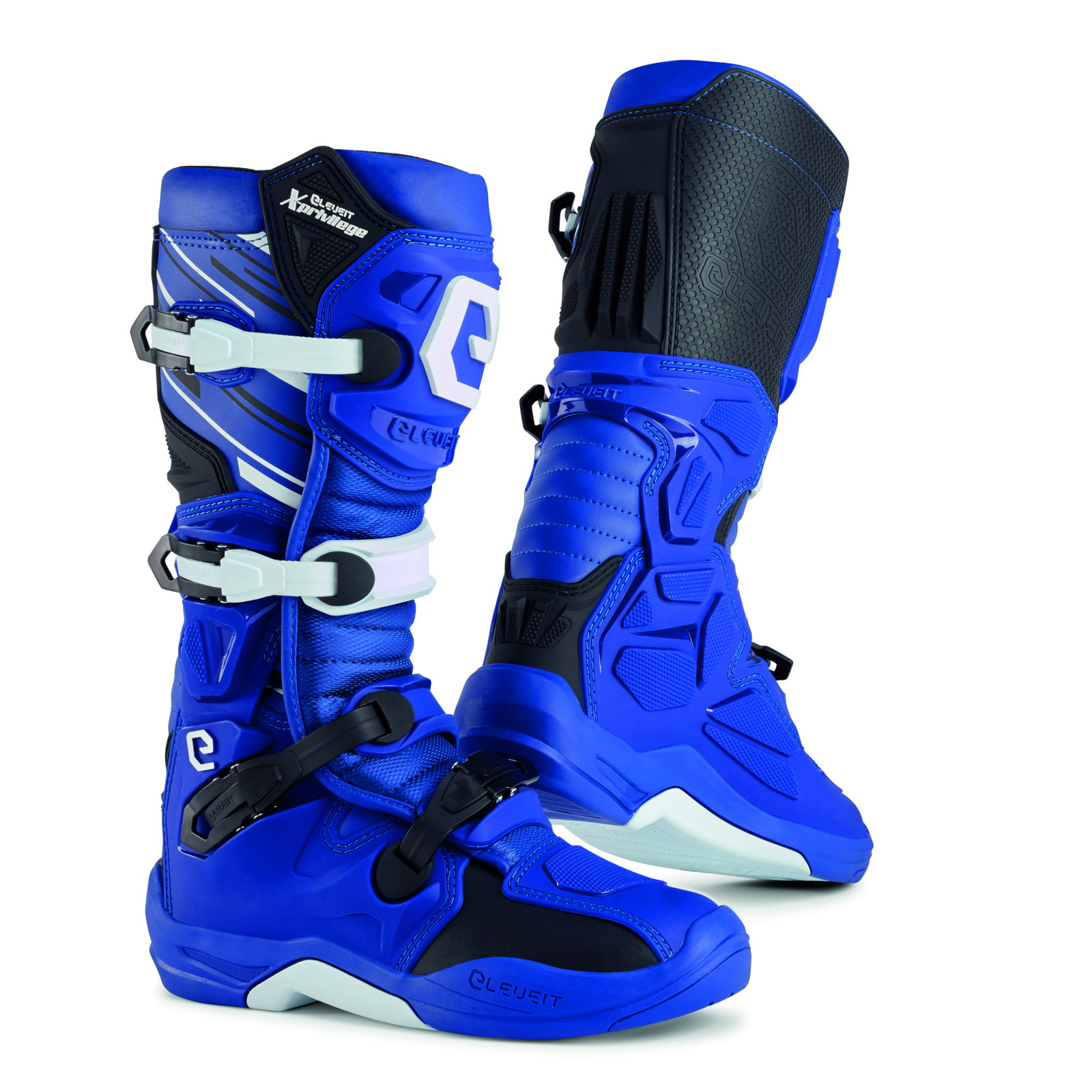 X プリビレッジ オフロードブーツ ブルー 26.5cm - バイク