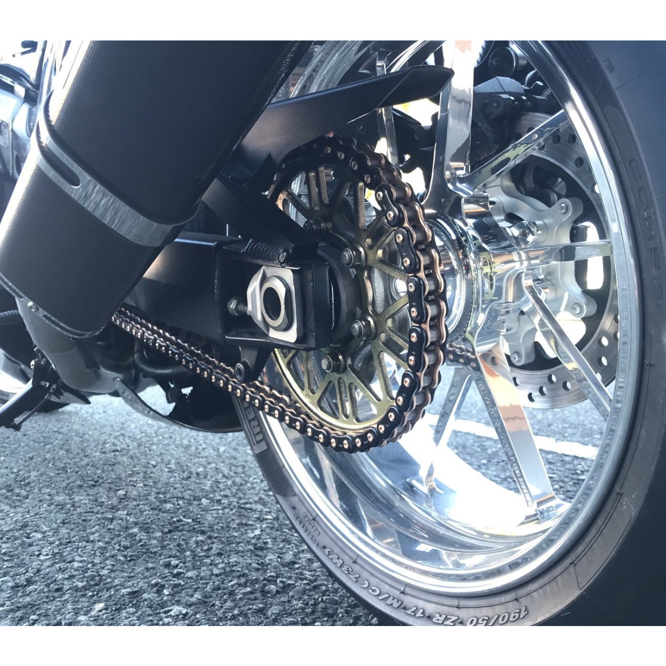 ThreeD Zシリーズ 525Z-132L ゴールド MLJ(カシメジョイント) - バイク