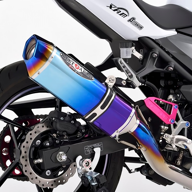 NASSERT Evolution Type II スリップオンマフラー ブルーチタン