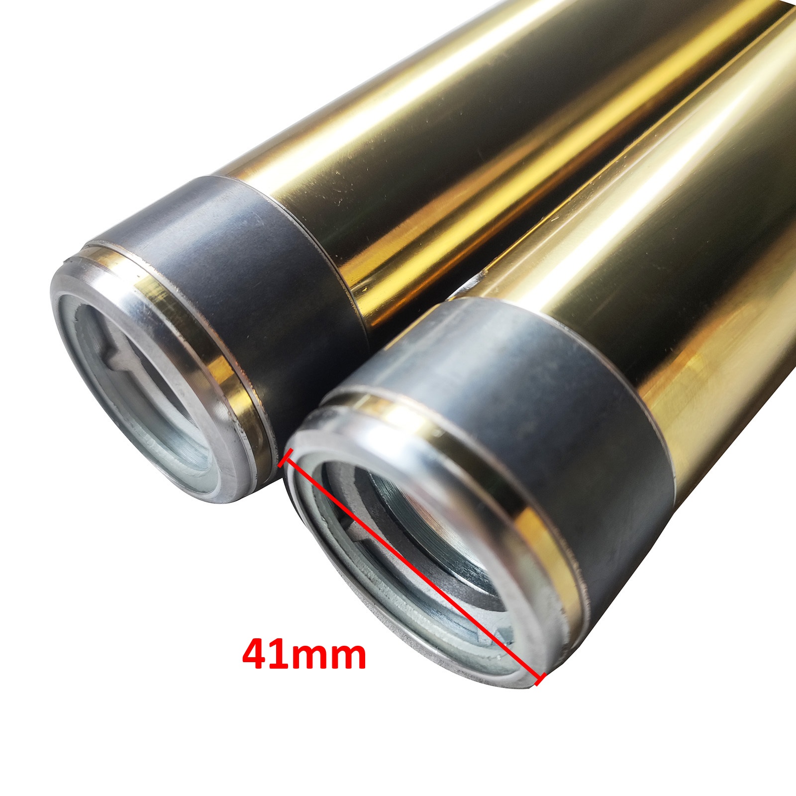 インナーチューブ ホーネット250(MC31) 41Φ 左右セット ゴールド - バイク