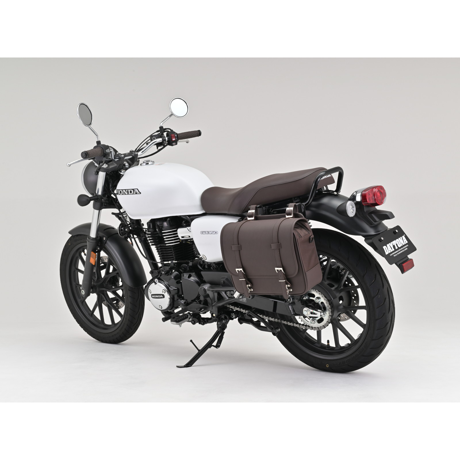 DHS-57 サドルバッグ インナー防水 ブラウン 12L - バイク
