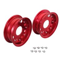 8インチ アルミホイールSET レッドアルマイト モンキー/ゴリラ - バイク