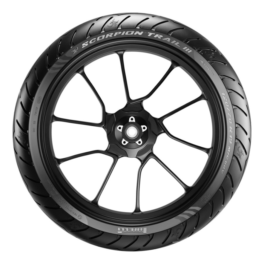 SCORPION TRAIL III 120/70ZR17 M/C (58W) TL フロント - バイク
