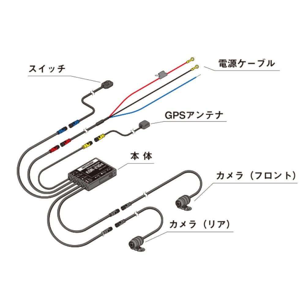 EDR-21GAバイク専用ドライブレコーダー - バイク