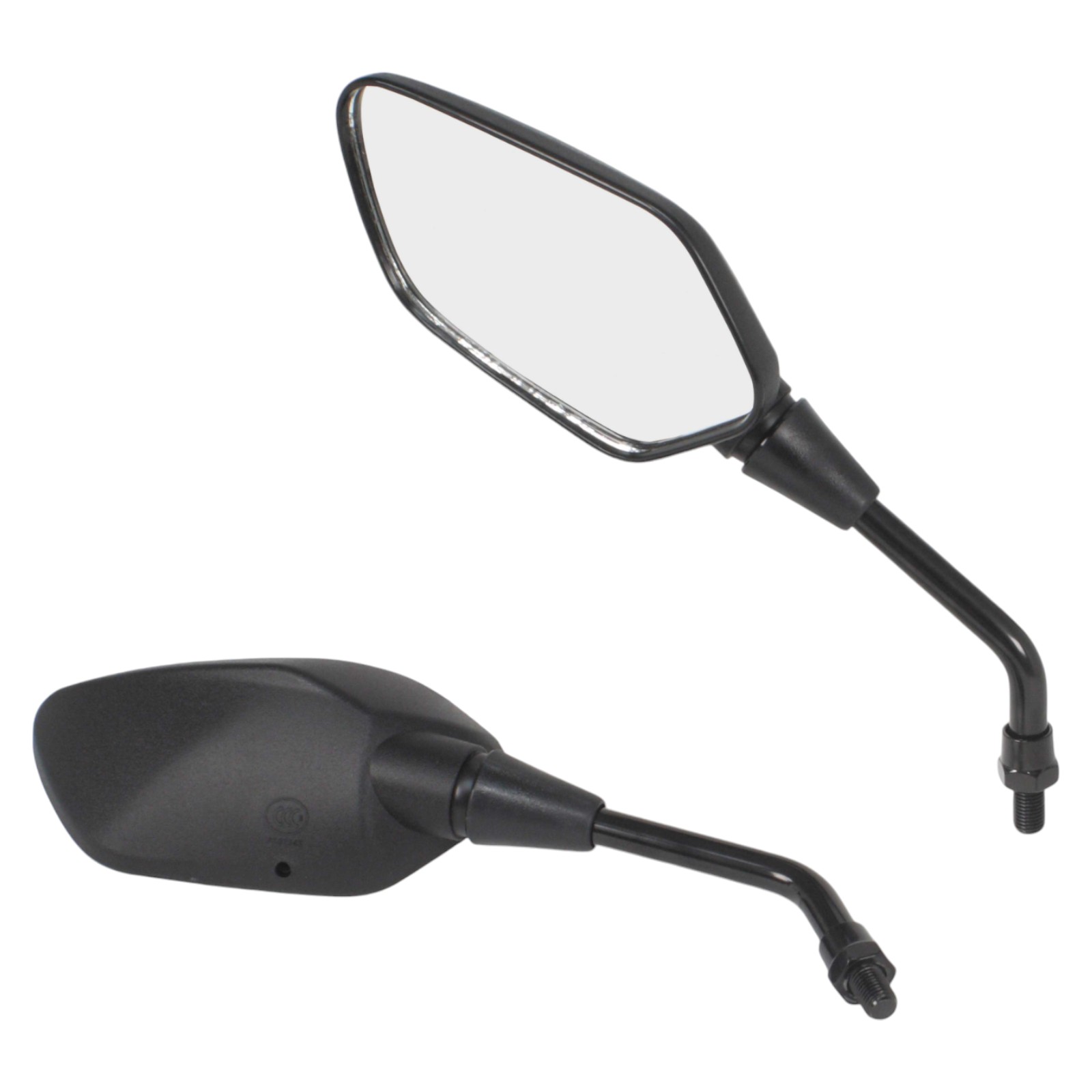 Baak ミニラウンドミラー　2本セット　新品 ミニラウンドミラー 8cm M10 サテンブラック BAAK : モトパーツ バイク