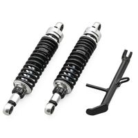 ローダウンキット シルバーボディ/ブラックスプリング GB350C - バイク