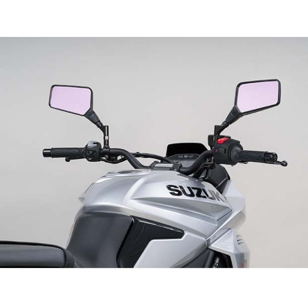 クロス2ミラーEX レイセーブ 正ネジ10mm 右側用 ブラック - バイク