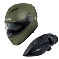 HK-171 FL システムヘルメット+KK-902 モーターサイクルインターカム M