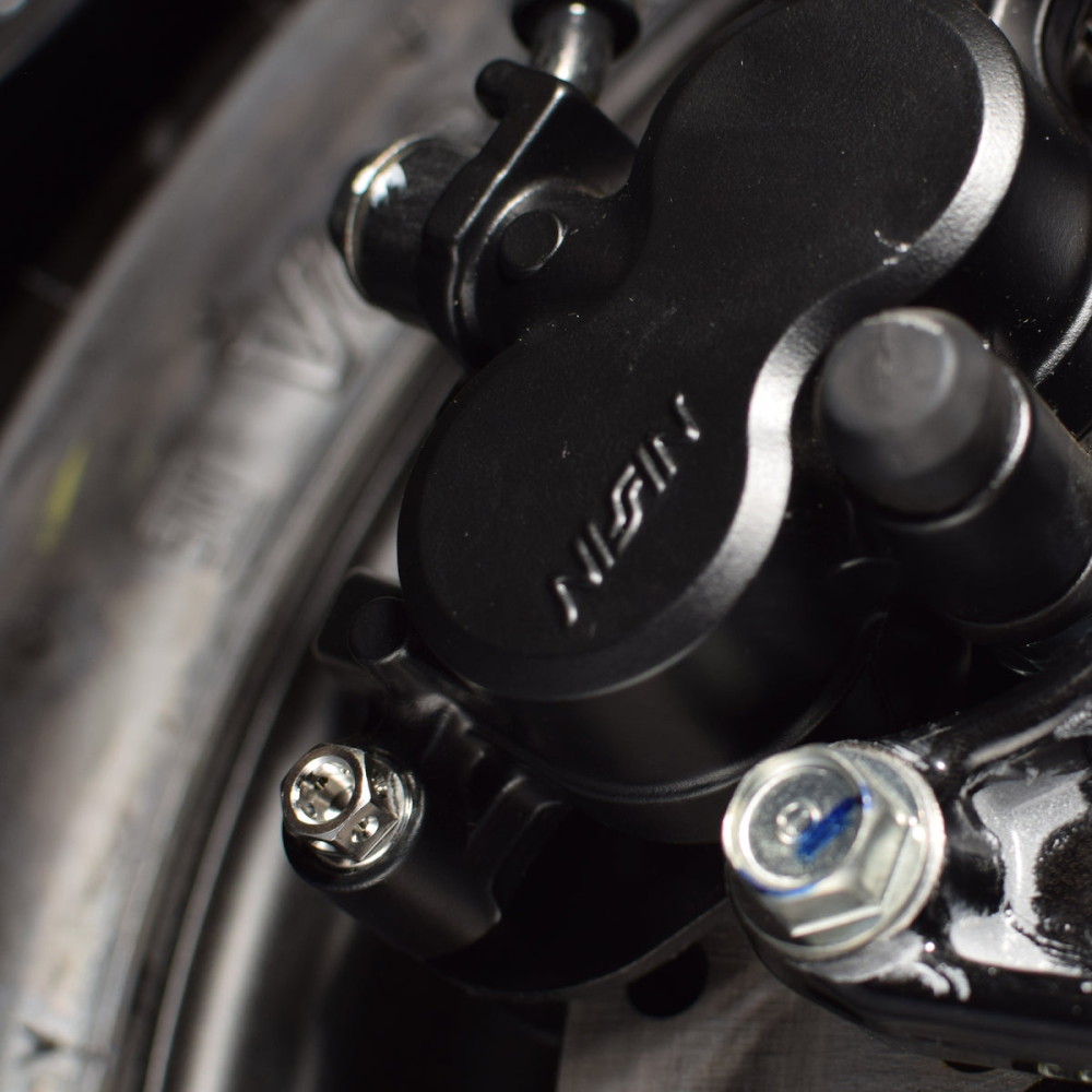 パッドピン フロント純正キャリパー用ステンレス シルバー ハンター