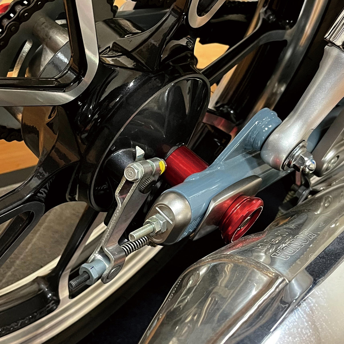 アルミホイールカラーセット リア ブラック スーパーカブC125 - バイク