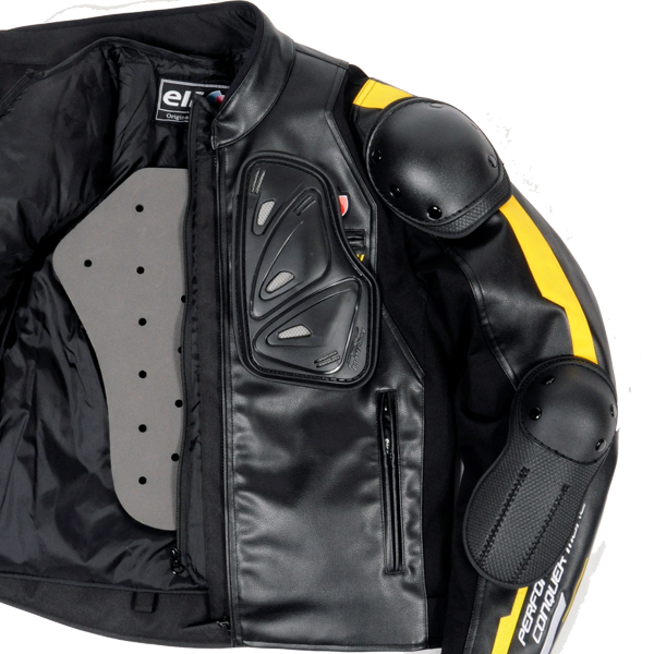 エヴォルツィオーネPUレザージャケット EJ-W120 レッド L - バイク