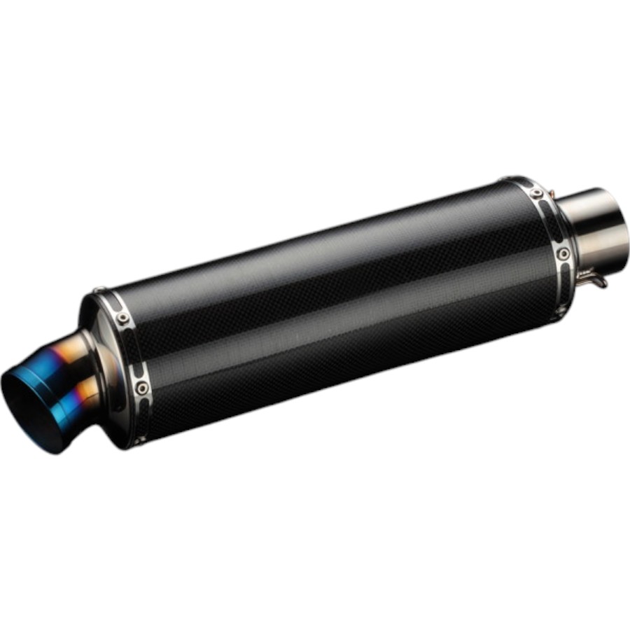 受注生産】汎用 サイレンサー カーボン GPテール 差込径φ60.5 - バイク