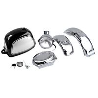 ca0243 ゴリラタイプ タンク 外装5点セット メッキ - バイク