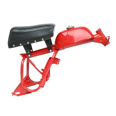 ca0192 キットバイク交換用 スチール製 Aタイプ フレーム レッド - バイク