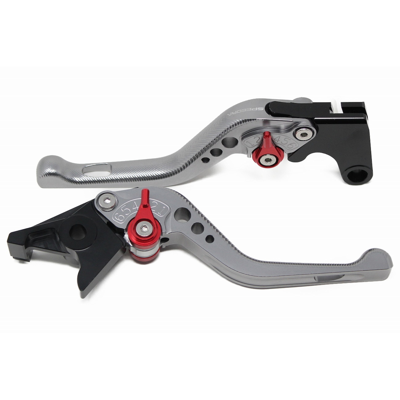 アジャストレバー 3Dショート(レバー/チタン アジャスター/ブルー