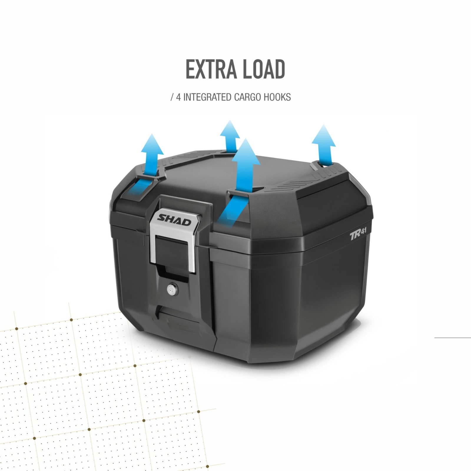TR41 TERRA トップケース 41L ブラック - バイク