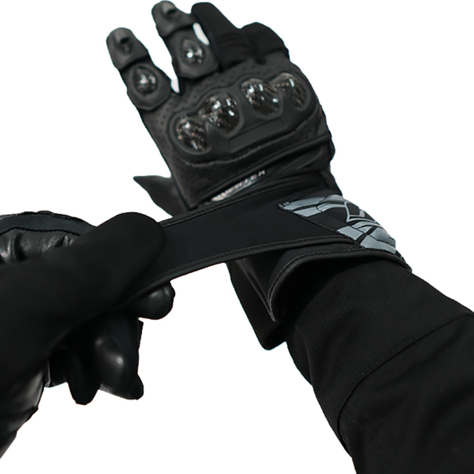 FG-S617 ヴァイザーグローブ 春夏モデル ブラック M - バイク