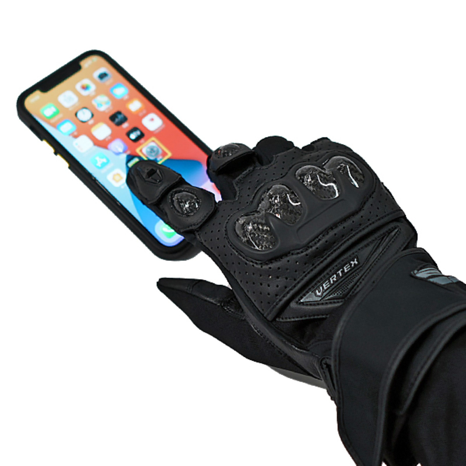 FG-S617 ヴァイザーグローブ 春夏モデル ブラック M - バイク