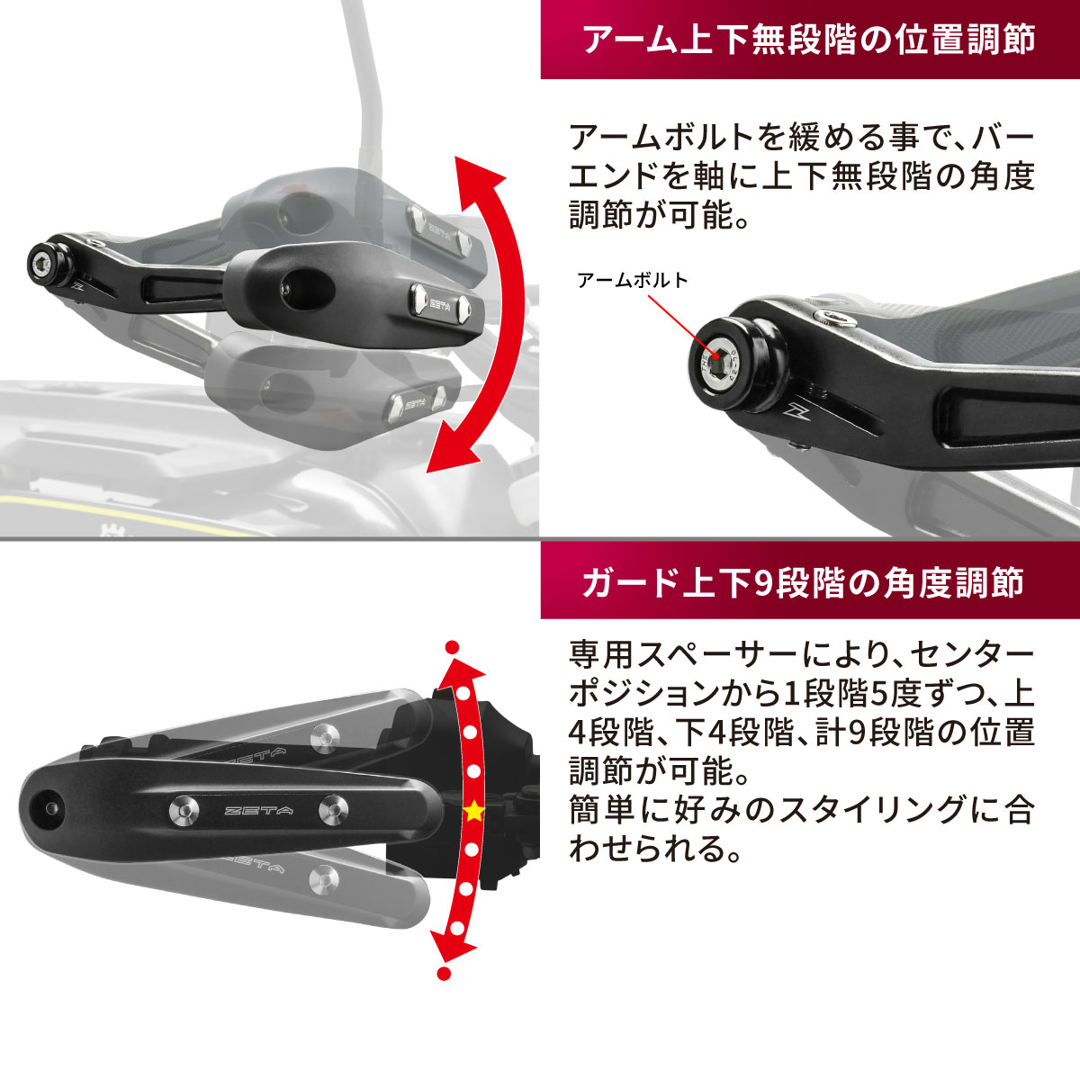 ソニックハンドガード PCキット ライトスモーク Z900RS/Z650RS - バイク