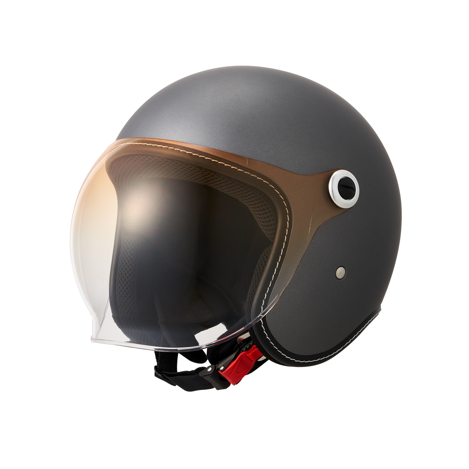 ジェットヘルメット MCJ6 BUBBLE RIDER MEN フラットガンメタリック L