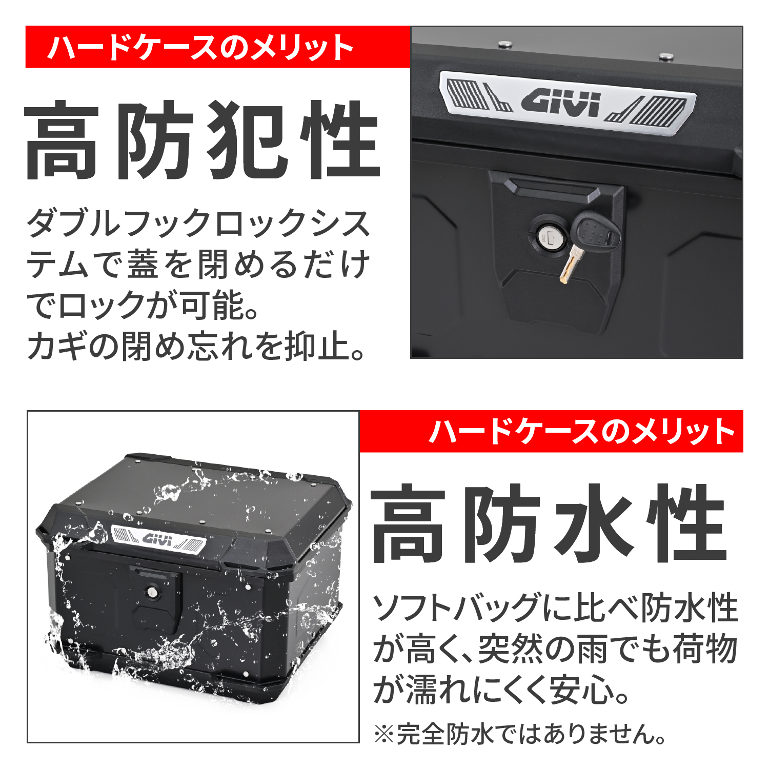 リアボックス モノロック 39L MTN39B ブラック - バイク