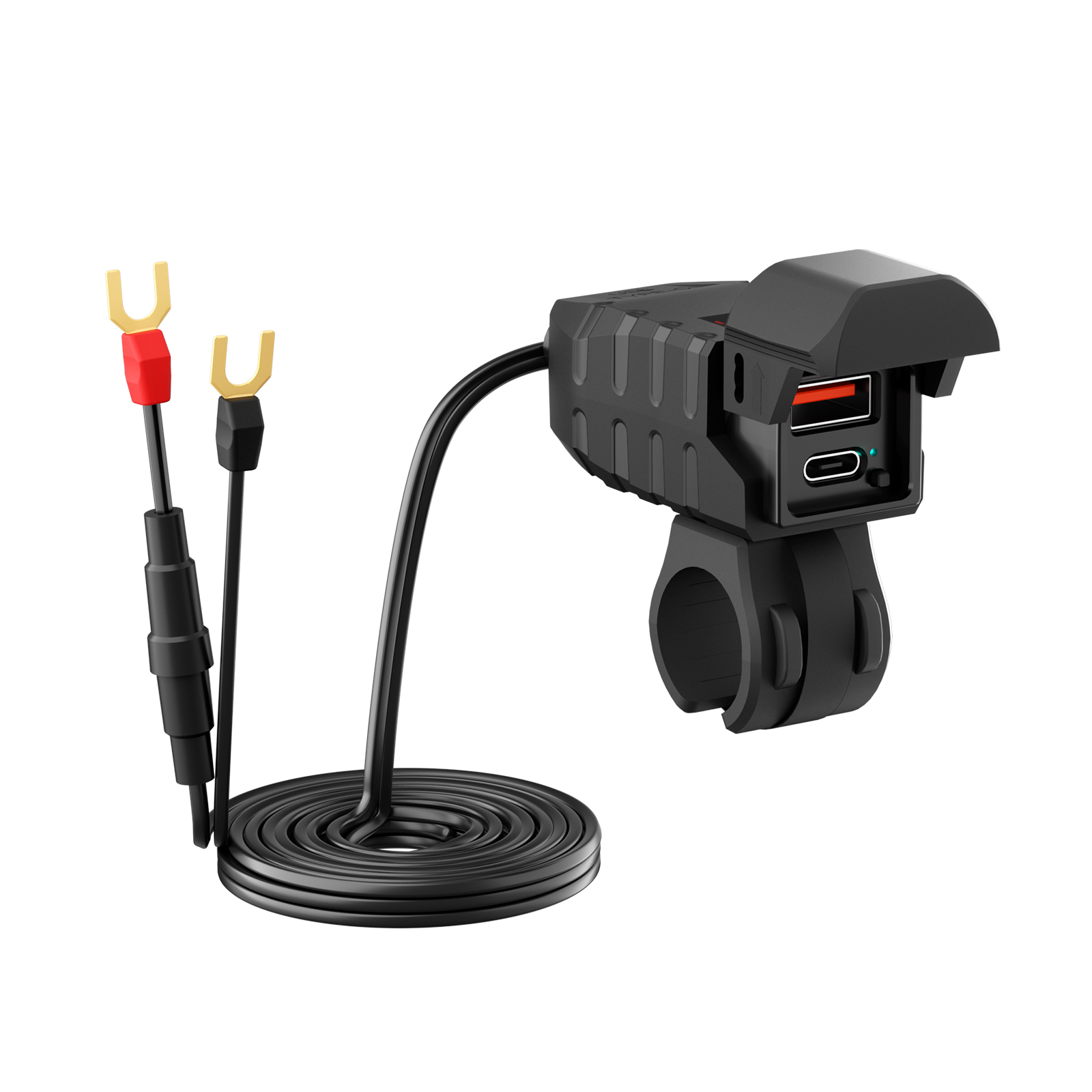 yuriyuri271出品　b15W バイク用ミニUSB電源 2ポート 急速充電タイプ - バイク