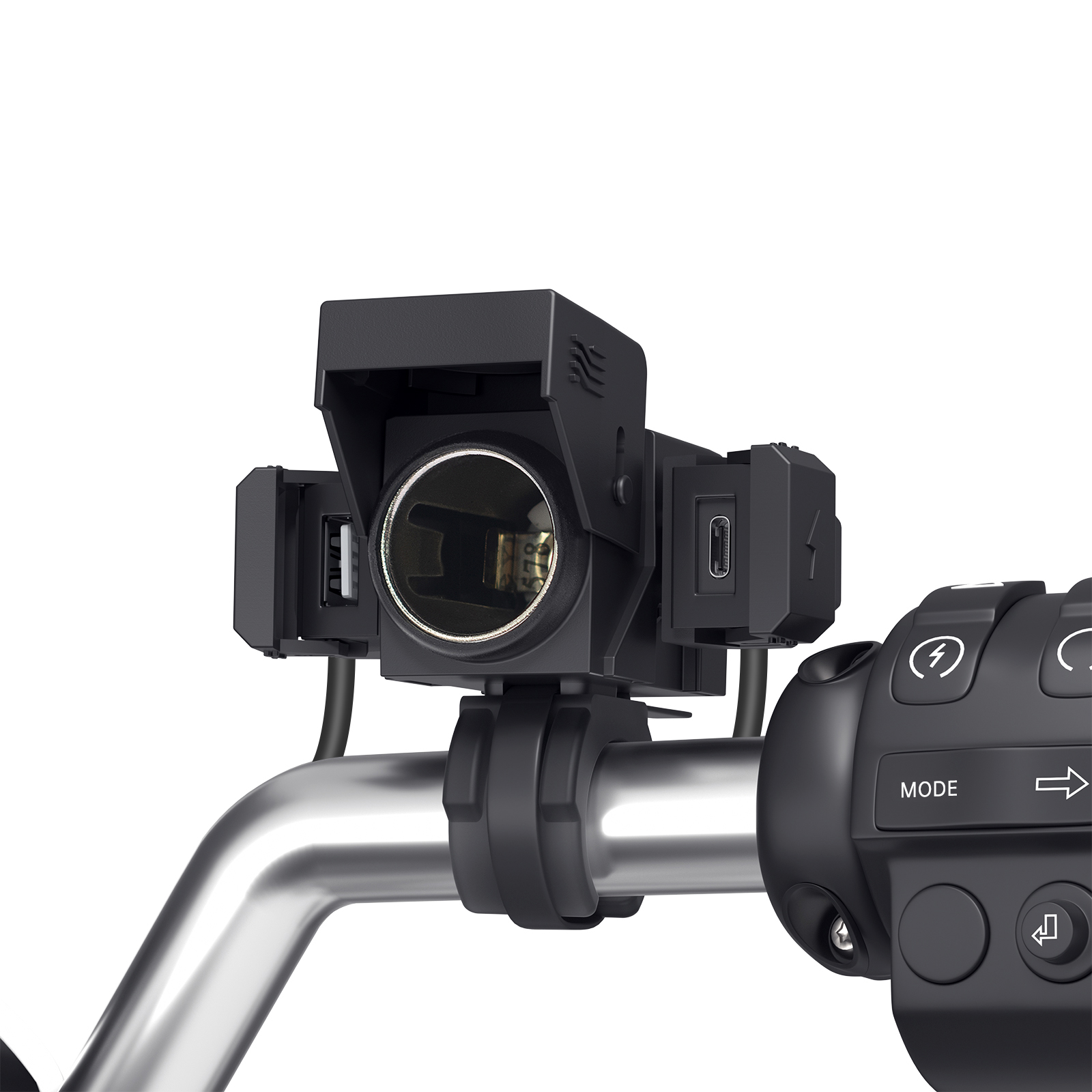 バイク用USB電源 A/Cポート シガーソケット 急速充電タイプ - バイク