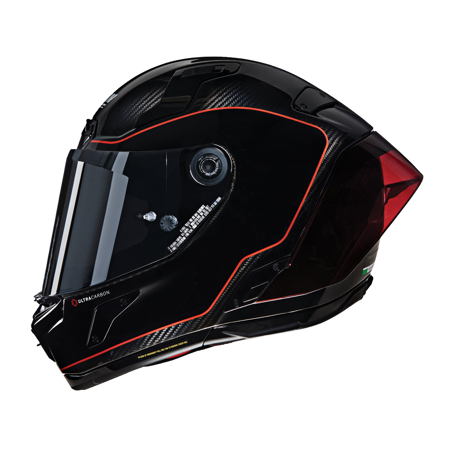 X-804RS ULTRA CARBON ASSO DI PICCHE SPADEA レッド M - バイク