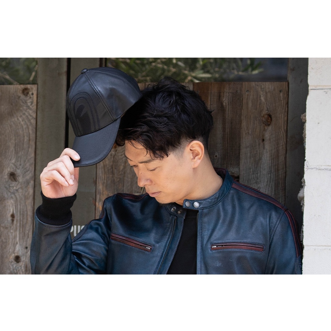 SPCP-2 SP忠男レザーキャップ ブラック - バイク