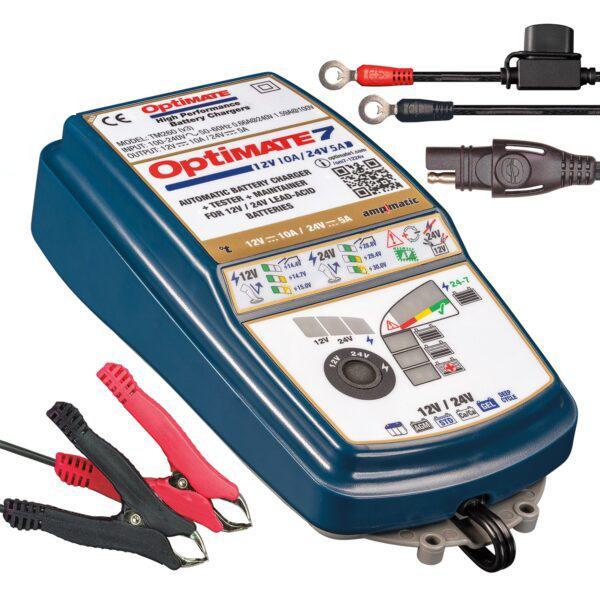 テックメイトTM267 OptiMate7 TM-267 12V/24V バッテリー充電器 - 自動車