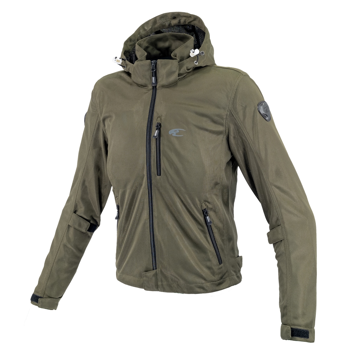 JK-176 エニグマライト メッシュパーカ オリーブ XL - バイク