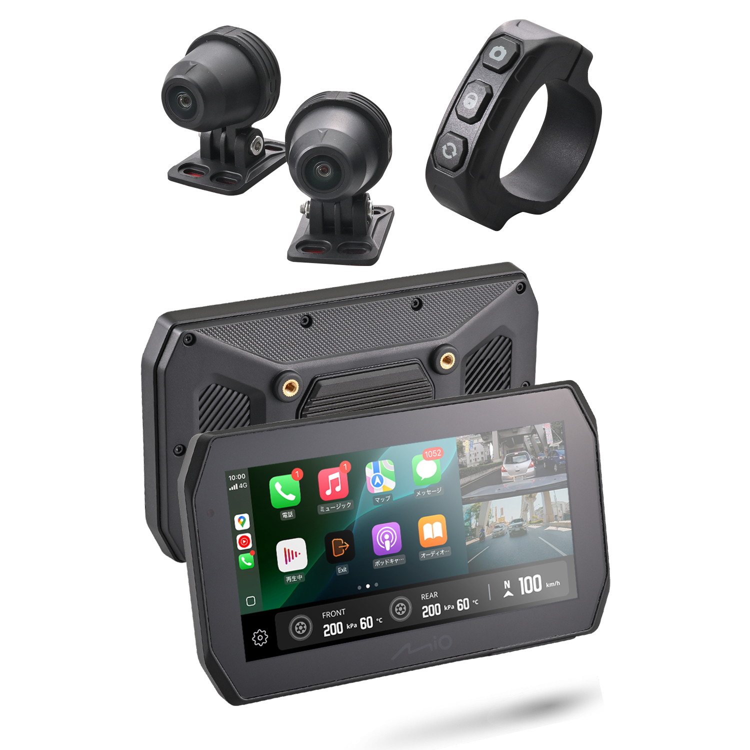 ドライブレコーダー付きスマートモニター MiVue MK50 - バイク