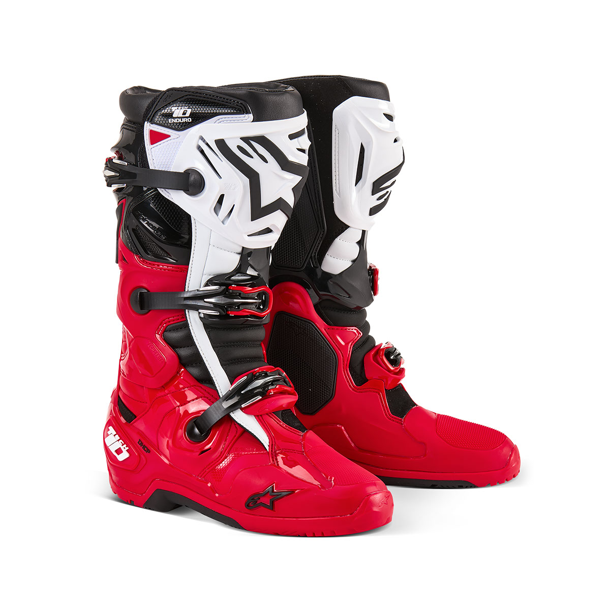 Alpinestars TECH 10 レッドブーツ TECH10エンデューロブーツ ブライトレッド/ブラック/ホワイト 10(29.0