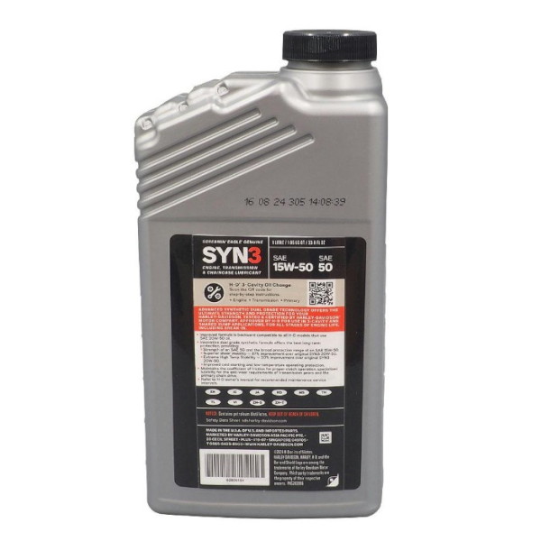 Z*0様 12本　ハーレー純正オイル　SYN3 100％化学合成 SAE 15w 62600154_1.jpg
