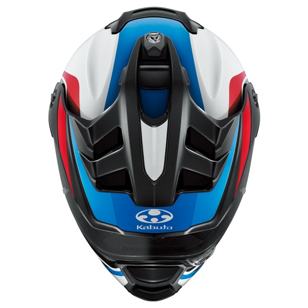 GEOSYS BLOCK ホワイト/ブルー/レッド S - バイク