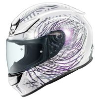 EXCEED-2 PLUME ブラック/パープル M - バイク