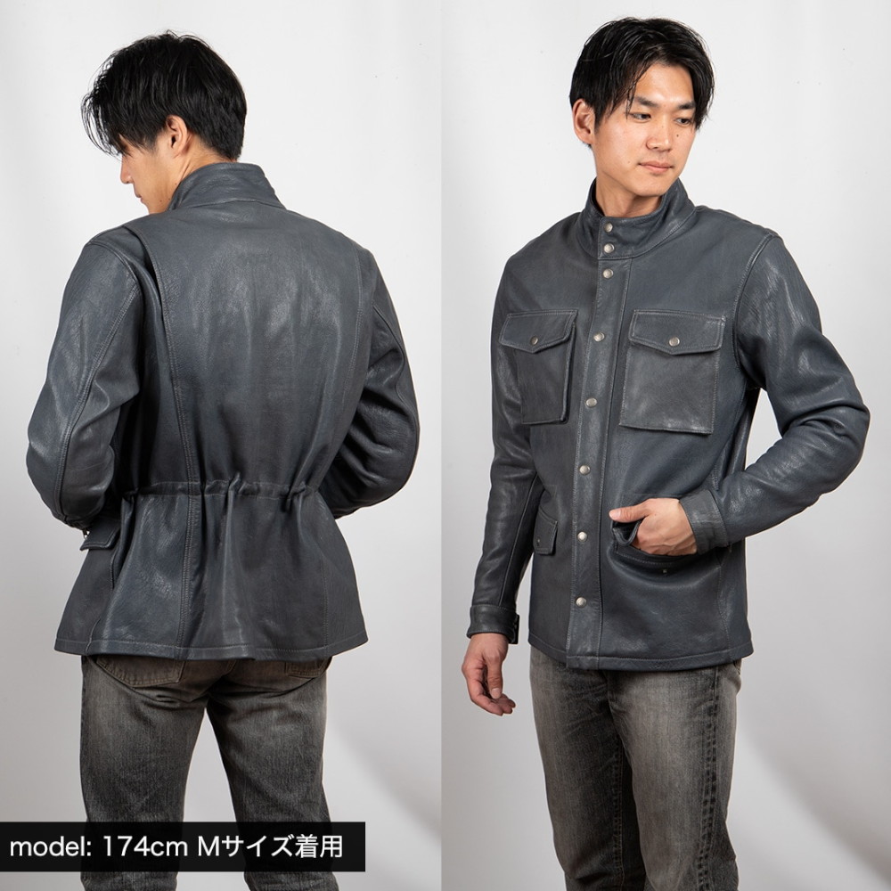 【定価6万円】未使用 BROTHERHOOD レザージャケット 極少生産 25WJ-2 ミドル丈レザージャケット メンズ ブラウン M - バイク