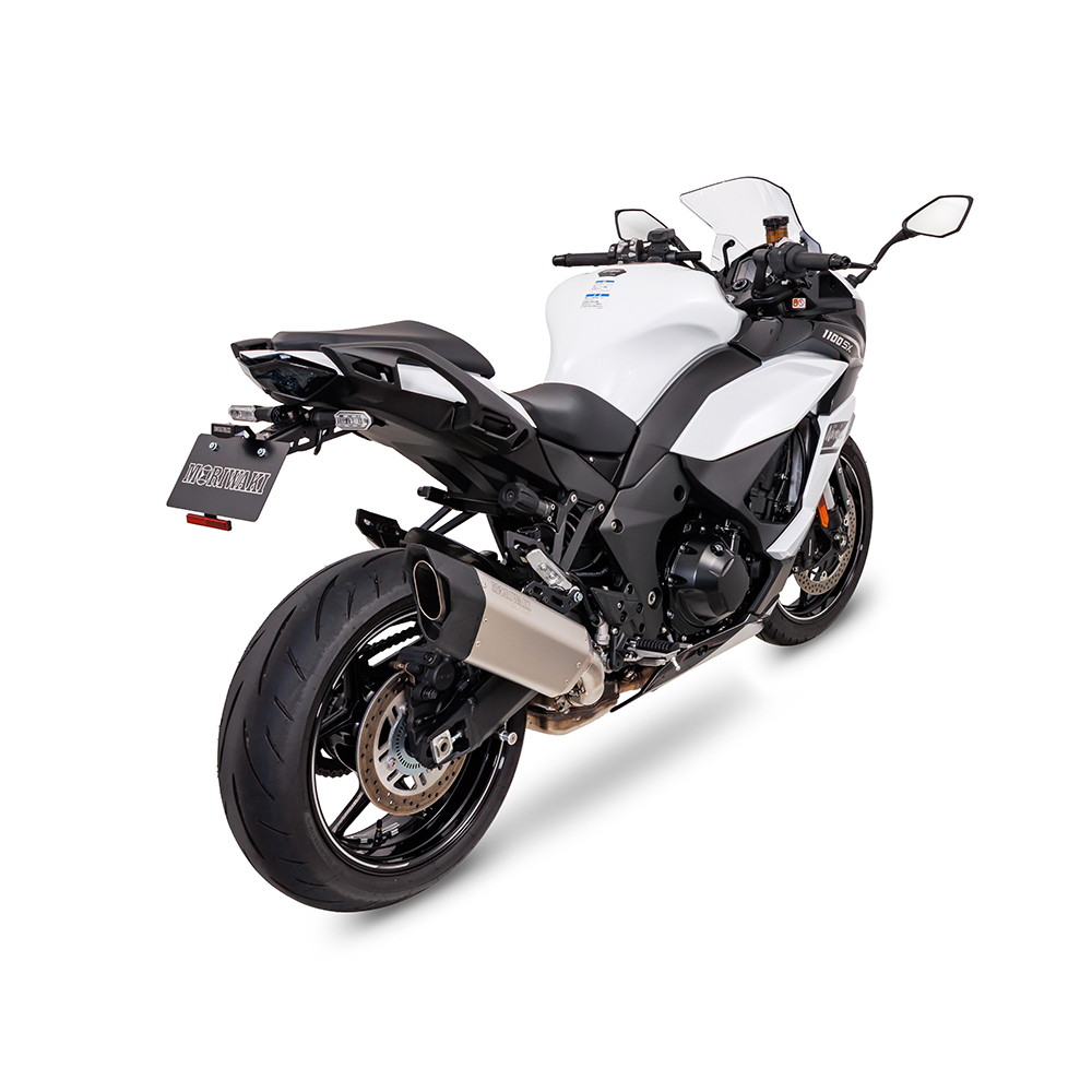 スリップオンマフラー BLADE ホワイトチタン Ninja1000SX/Ninja1100SX