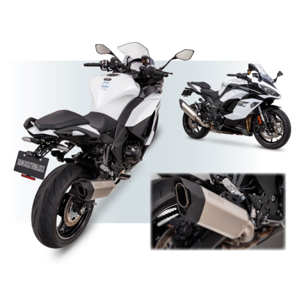 スリップオンマフラー BLADE ホワイトチタン Ninja1000SX/Ninja1100SX